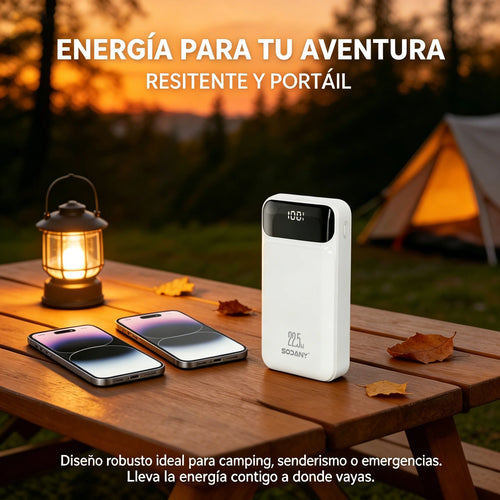 Batería Portátil 20000mAh con Carga Rápida 22.5W