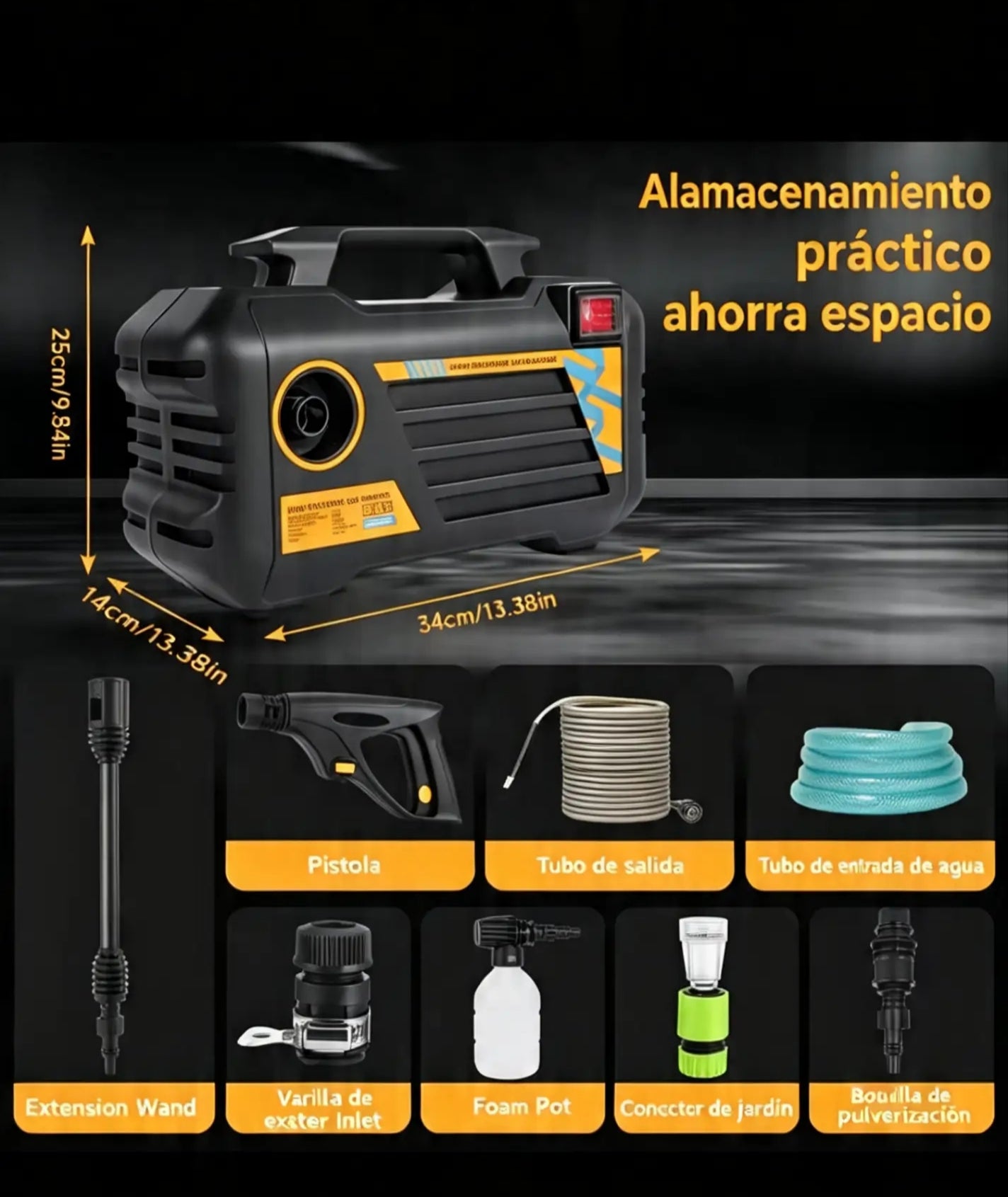 Hidrolimpiadora Portátil 3000W