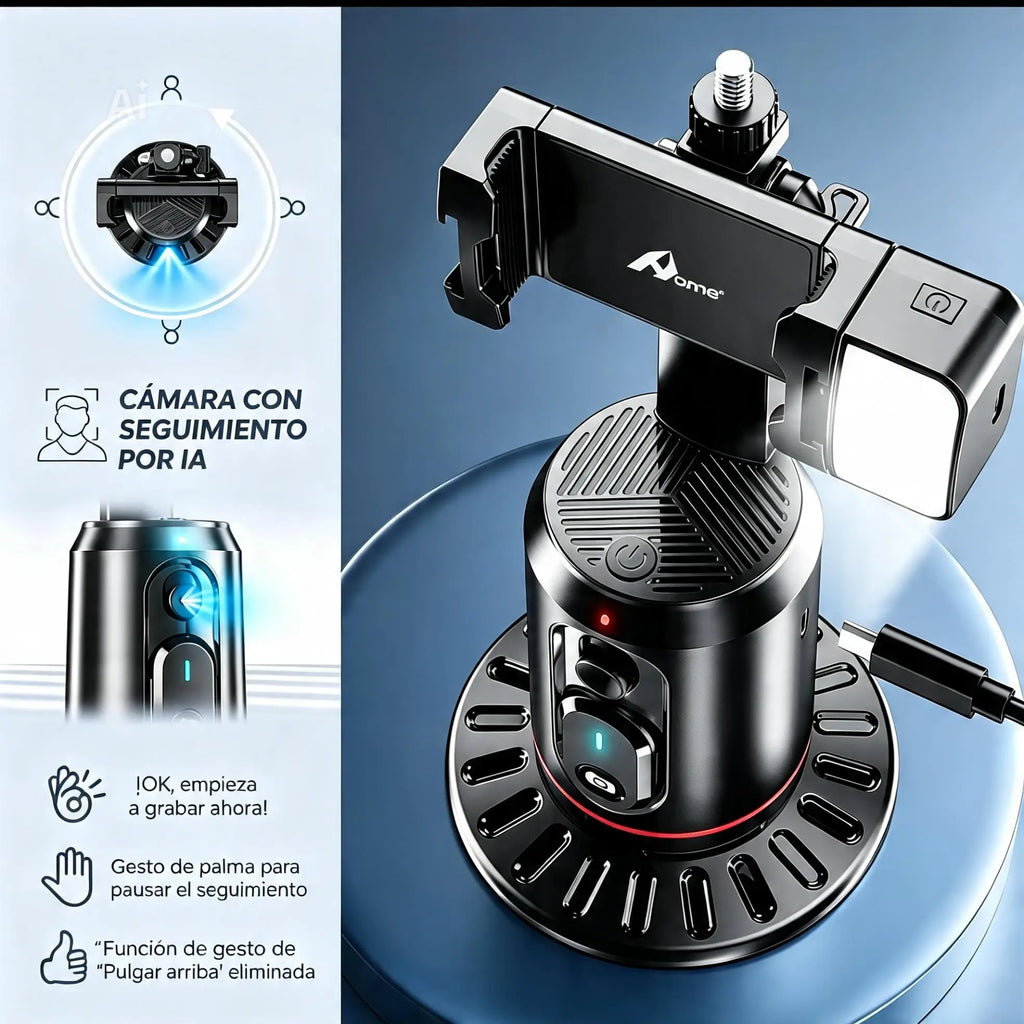 Estabilizador de Móvil con IA y Rotación 360° - Vendix Online Store