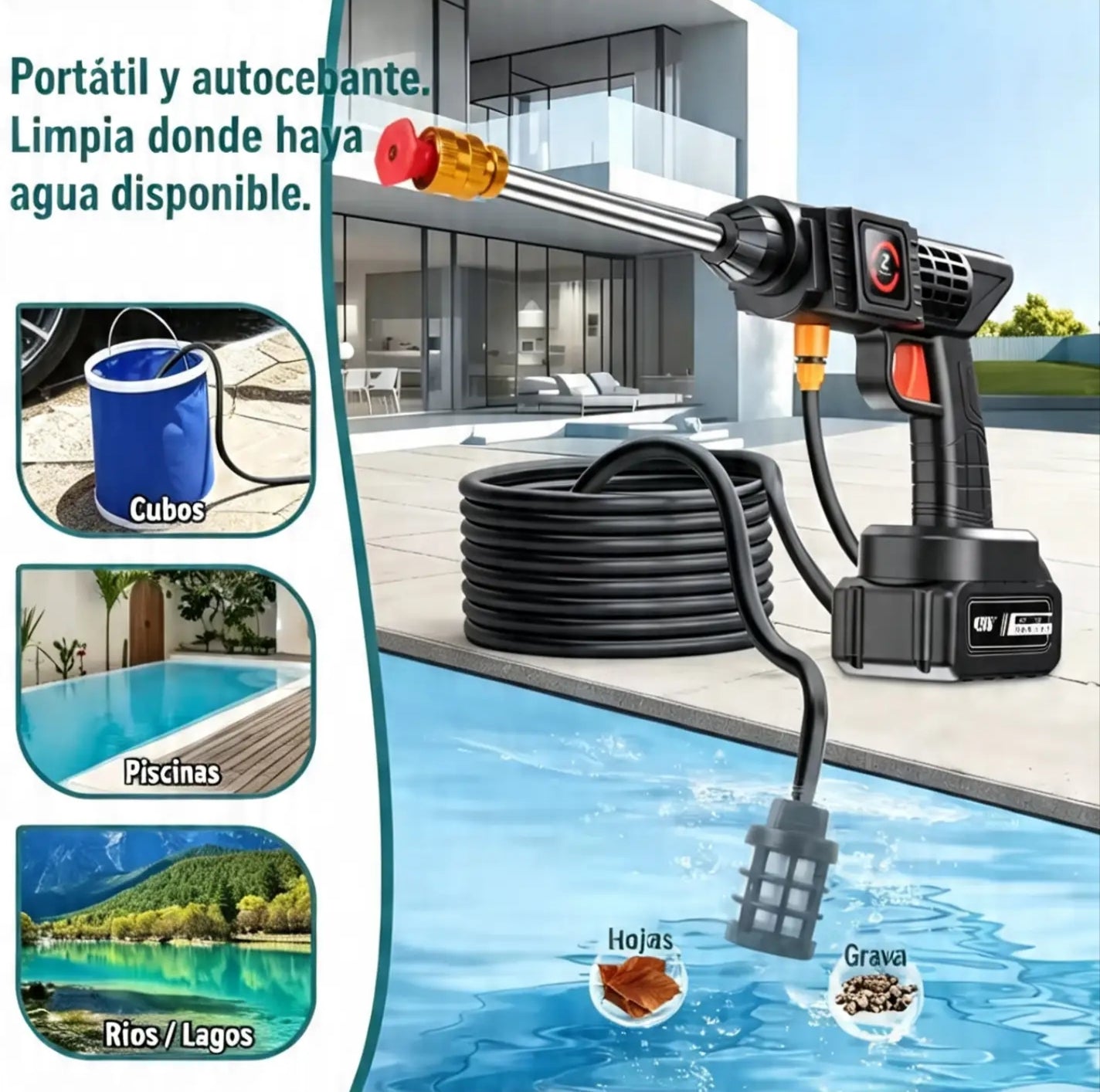 Hidrolavadora Inalámbrica 21V